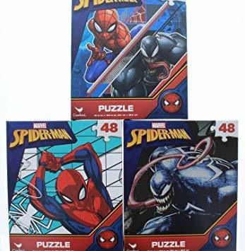 3 Pk. Marvel Spider-man 48 Piezas De Rompecabezas (una Varie