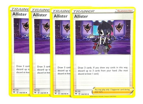 Allister Carta Pokemon Inglés