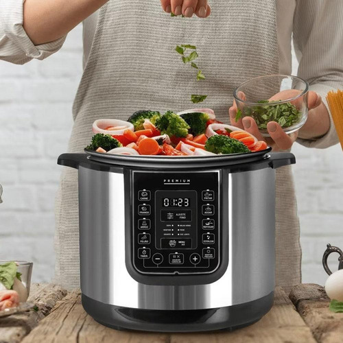 Panela Pressão Digital 220v Epp60di E Moedor Sal E Pimenta