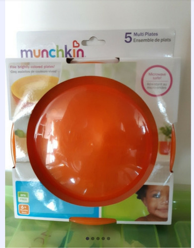 Munchkin Set De 5 Platos Para Niños Resistentes A Microondas