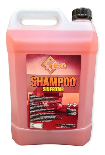 Shampoo Sin Frotar X 5 L Para Autos Y Camiones Tec
