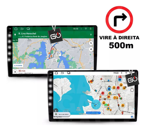 Kit Multimidia 9poleg 32gb Android Carplay Sem Fio Palio Hlx