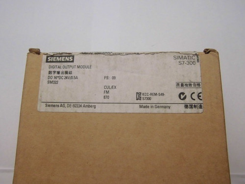 Modulo Salida Digital 6es7 322 1bh01 0aa0
