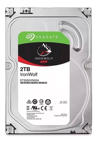 Disco Duro Interno Seagate Ironwolf St2000vn004 2tb