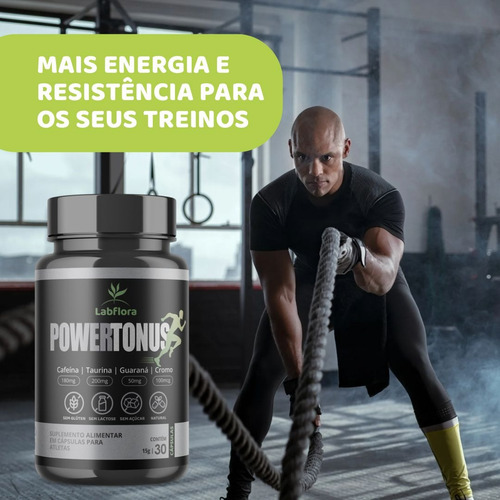 Pré Treino Power Tonus Com Taurina Guaraná E Cafeína Sem Sabor