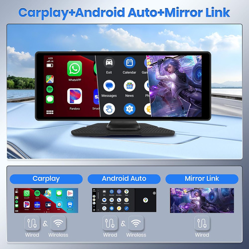 Radio Auto Portable Carplay Android Camara 10.26