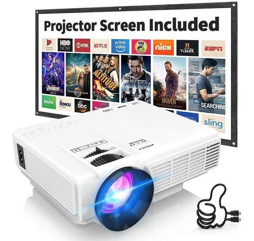 Mini Proyector De 7500 Lúmenes Para Películas Al Aire Libre