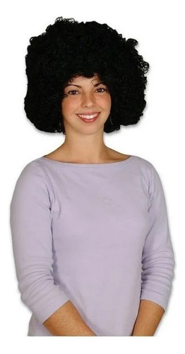 Peluca Afro Negra Fiesta Retro Chinos 70s 80s Fiesta Batucad