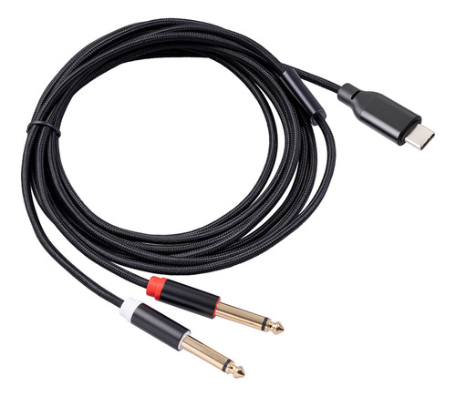 Cable Estéreo De Audio Crystally-2x Usb C A Dual De 6,35 Mm