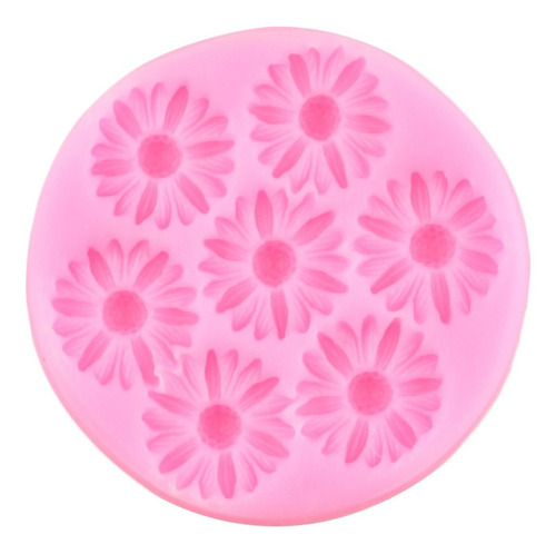4pcs Molde De Silicona Flor De Rosa Margarita Fondant Resina