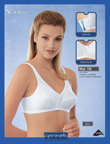 Yoliss Brassiere Sin Varilla 702