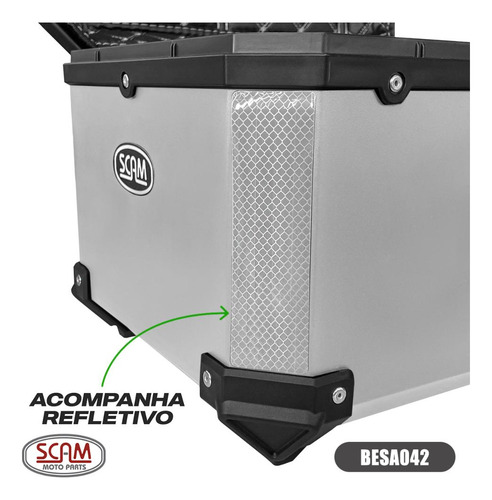 Bau Plastico Scam Besa042 Litros + Forro + Encosto + Base