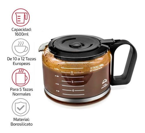 Jarra Compatible Con Cafetera Krups Km442