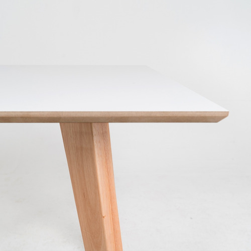 Mesa Comedor Blanca Escandinava Nordica Madera 120 X 80 Cm Blanco