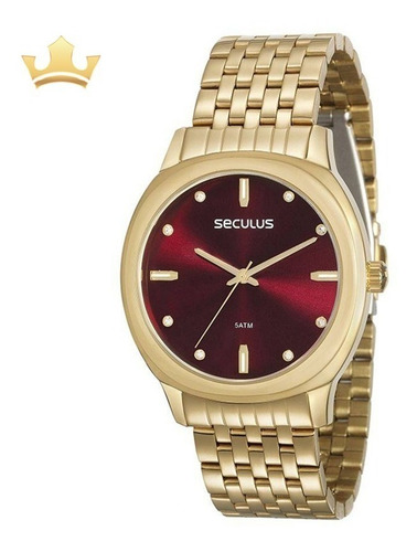 Relógio Seculus Feminino 20565lpsvds1 Com Nf