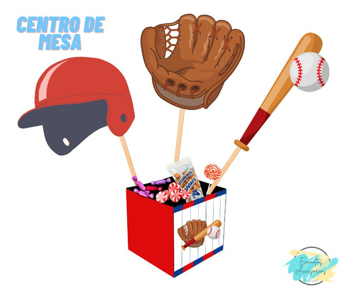 Kit Imprimible Para Fiesta Temática Béisbol