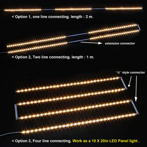 Kit De Iluminación Led Flexible Para Cocina Y Armarios 2m