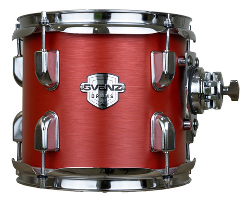 Batería Svenz Dragonfly Dgx-5 Metal Platillos, Banco. Color Red Metal Brush Rmb