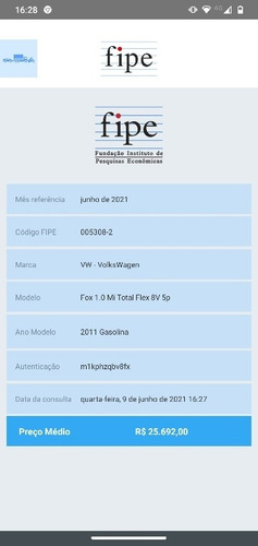 Volkswagen Fox 2011 1.0 Vht Trend Total Flex 5p