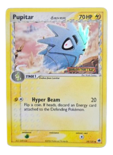 Carta Pokemon Pupitar Holo Delta Species Dragon Frontiers Pupitar Inglés