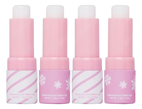 Set Balsamos Labiales Beauty Creations Jingle Balm 4 Pzas