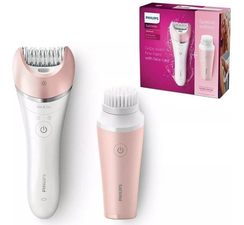 Depiladora Philips Bre619 + Cepillo Limpieza Facial Brp545