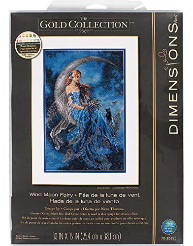Dimensiones Wind Moon Fairy Kit De Punto De Cruz, Multicolor