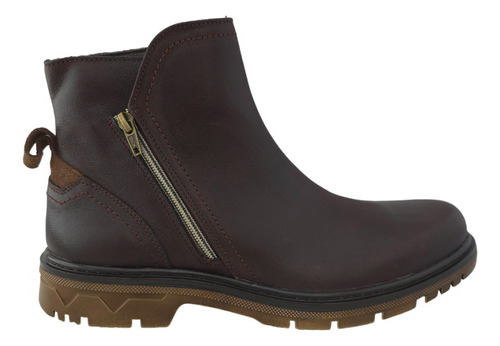 Botas Botines Cierre Hombre Christian Gallery 2850 Chocolate