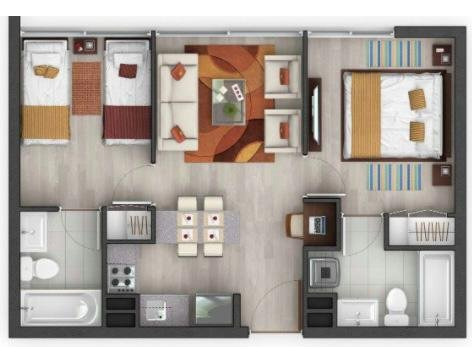 Arriendo Departamento Mariposa, Metro Las Torres, Macul.