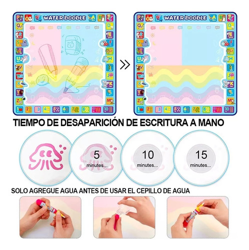 Diseño Acuático, Pizarra, Alfombra Mágica Para Niños,