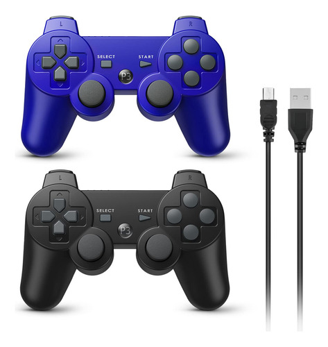 Powerextra Ps-3 Wireless Controller For Ps-3, 2 Pack High Pe