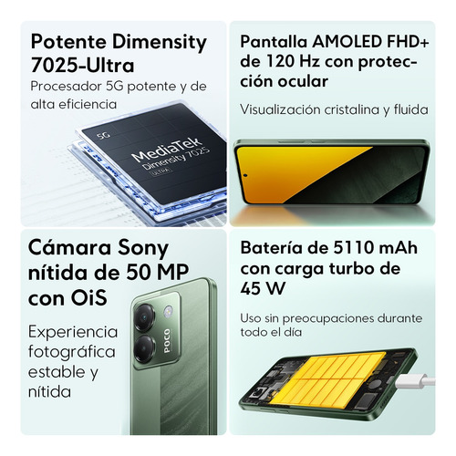 Xiaomi Pocophone Poco M7 Pro Dual Sim Violeta 12 Gb Ram 256 Gb Rom