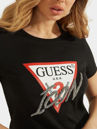 Camiseta Guess Los Angeles Icon Original Mujer Talla Xs