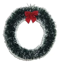 Comprar Corona Navidad Adorno Puerta Arbol Decoracion Navideña Color Verde Nevada