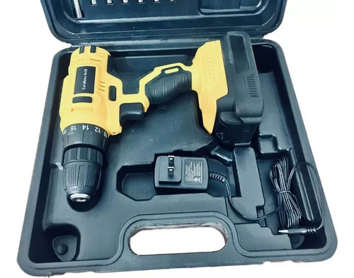 Taladro Eléctrico Atornillador Inalámbrico Color Amarillo Amarillo 50hz/60hz