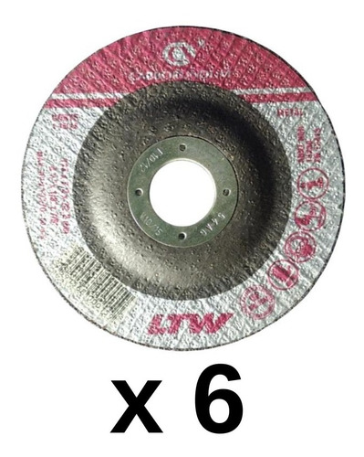 Disco Corte Metal 4-1/2´´x1/8x7/8 Carborundum Pack 6 Uds