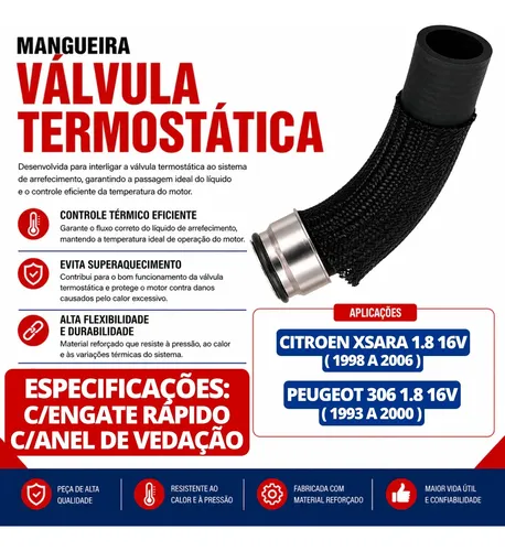 Mangueira Superior Engate Rapido 306 Xsara 1.8 16v | Parcelamento