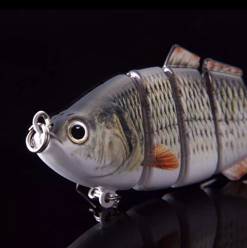Imagem 6 de 6 de Kit 03 Lambari Artificial Isca 3d Articulada Pesca Garantida