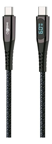 Cabo Usb Tipo C Para Tipo C 60w 2 Metros Preto Ims-148a