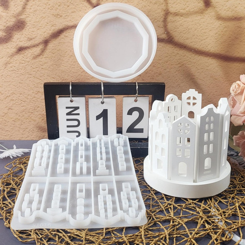 Moldes Para Portavelas De Casa Moldes De Fundición De Resina