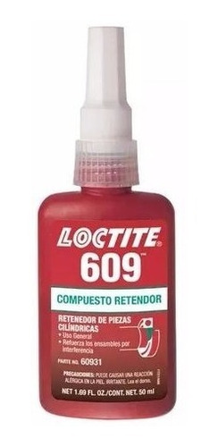 Fijación De Partes Retenedor De Piezas Loctite 609 X 50 Ml