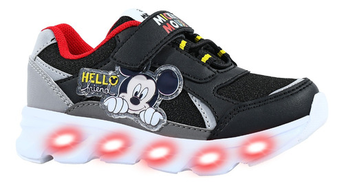 Zapatillas Con Luces Led Footy Disney Mickey Minnie Frozen