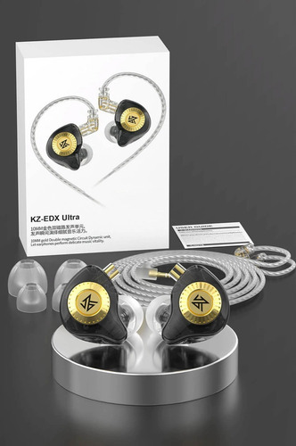 Imagen 1 de 6 de Auriculares In Ear Kz Edx Ultra Dinamico Cable Sin Microfono