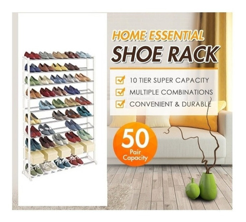 Imagem 3 de 5 de Sapateira Gigante 100 Calcados 50 Pares Sapatos Organizador