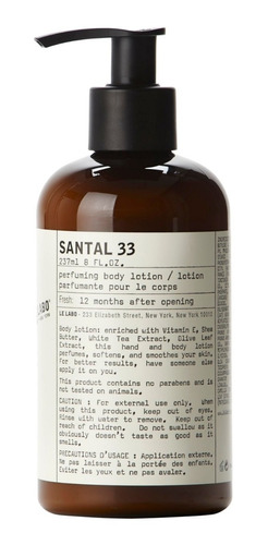 Le Labo Santal 33 Locion Corporal De 8 Onzas - 237 Ml 