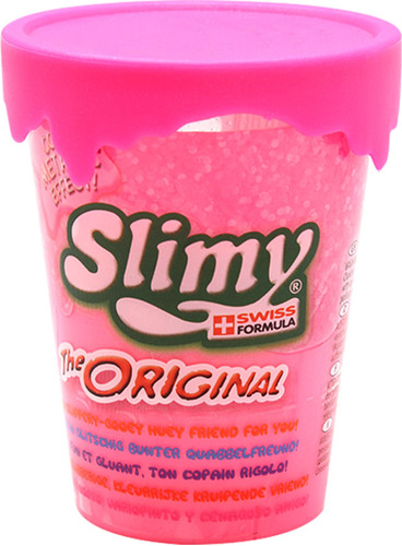 Slimy slime the original 80gr efecto metalico Fucsia con caj