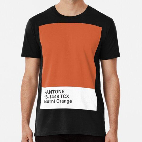 Remera Pantone 16-1448 Tcx Naranja Quemado Algodon Premium