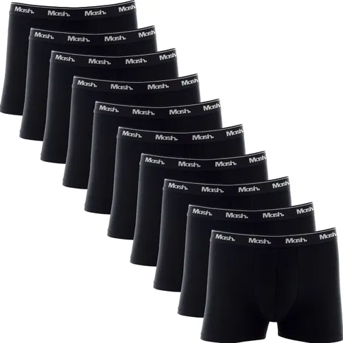 Kit Com 10 Cuecas Boxer Algodão Cotton Masculina Adulto Mash