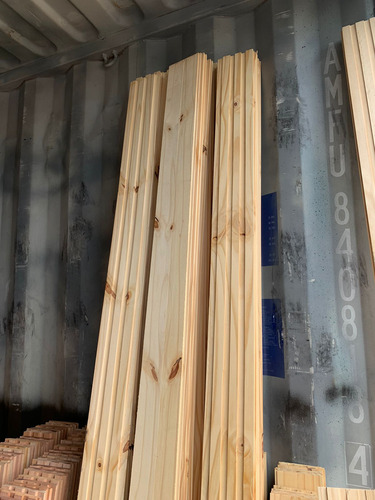 Revestimiento Varillado Listones Madera Pino Pared 120cm