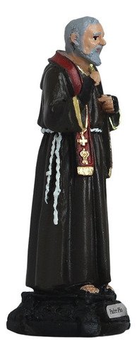 Imagem Padre Pio Resina 12 Cm